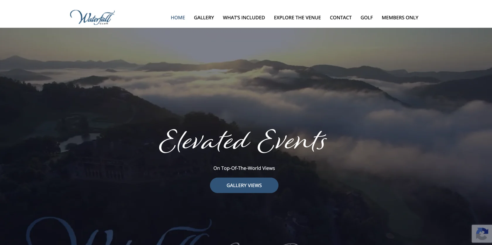 Waterfall Club Events website